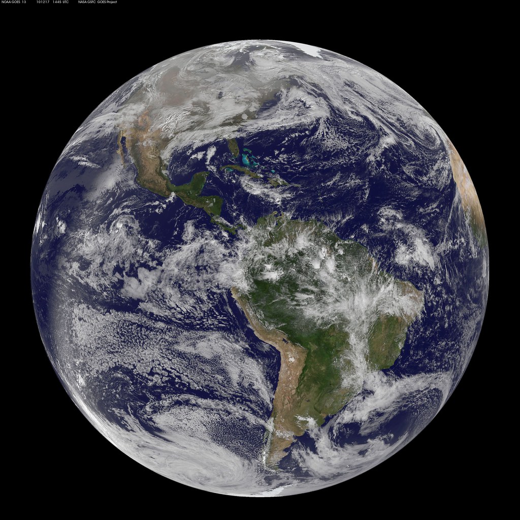 NASA GOES-13 Full Disk view of Earth December 17, 2010